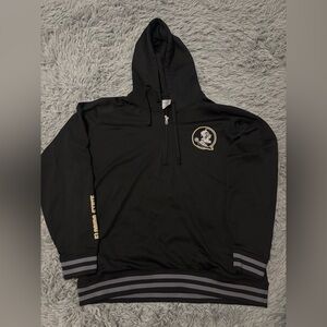 Florida State Seminoles Men’s Black Striped Zip Up Jacket Size Large